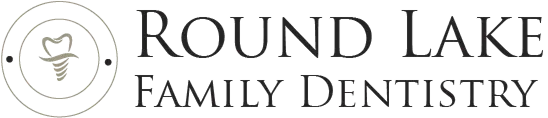 Round Lake Family Dentistry logo featuring tooth icon and elegant serif typography